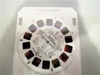 VINTAGE TALKING VIEW MASTER MASTERS OF THE UNIVERSE HE MAN 3-D CARTRIDGE ALBUM -
